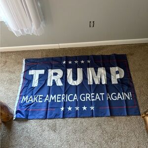 Blue Trump Flag